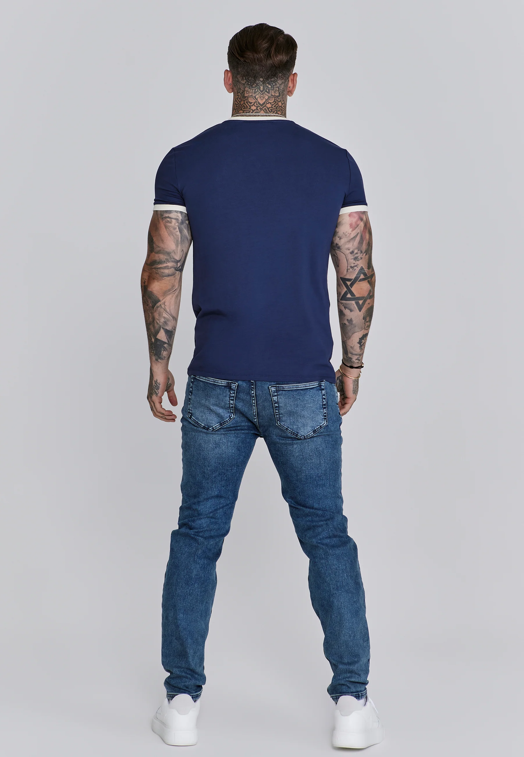 Navy Ringer T-Shirt - Image 5
