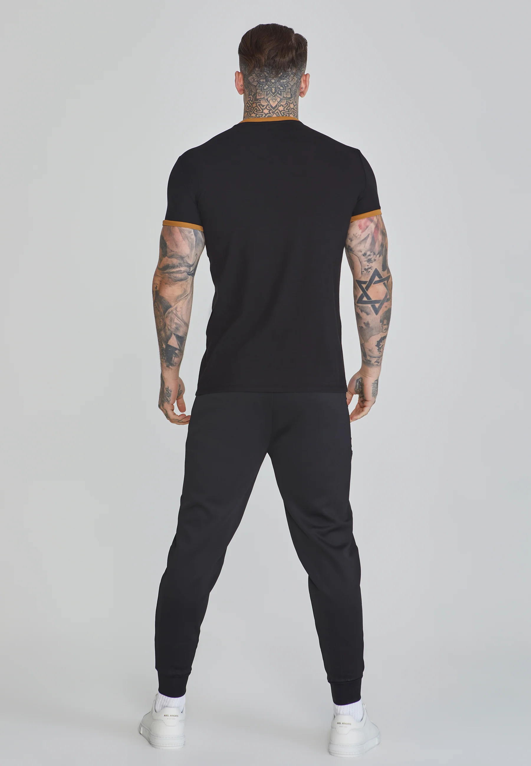 Black Ringer T-Shirt - Image 5