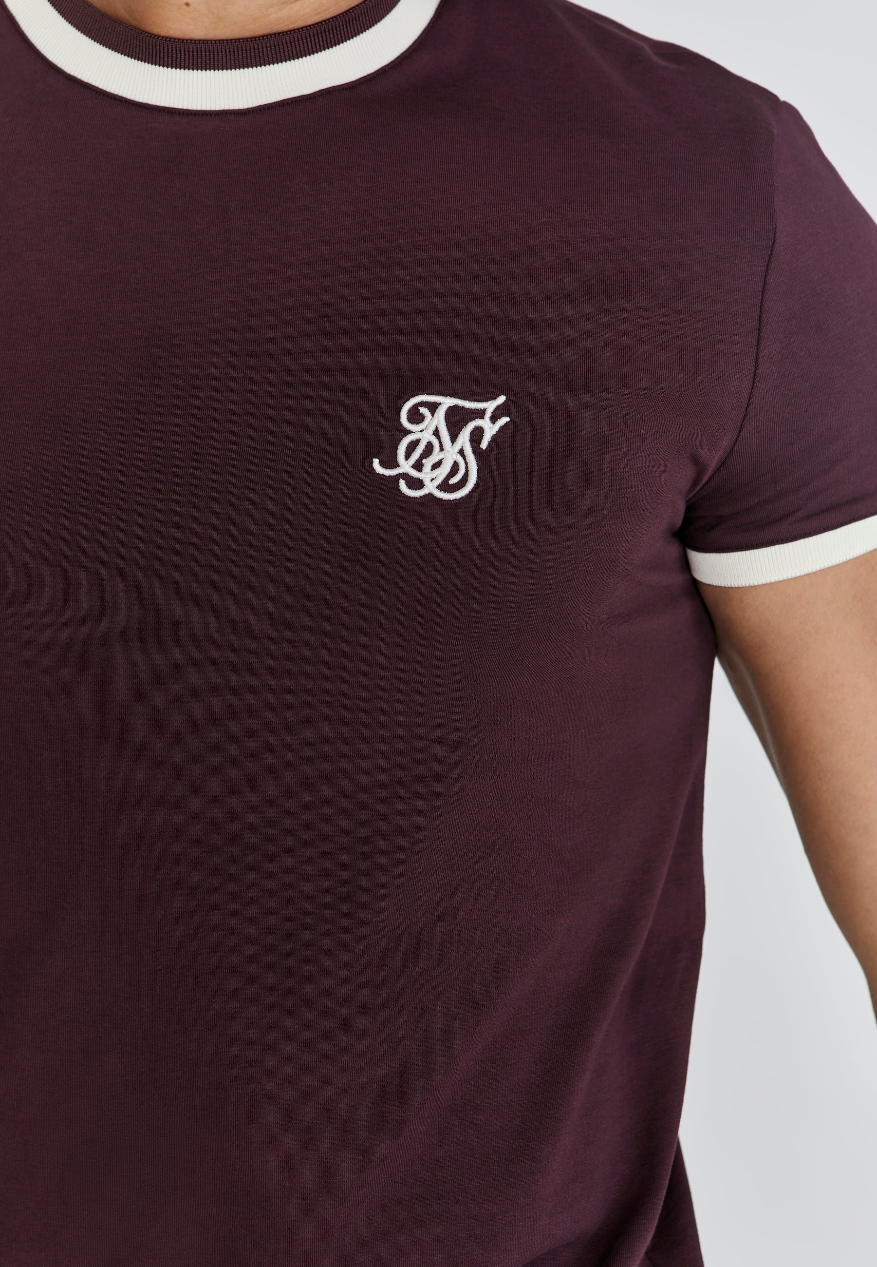 Burgundy Ringer T-Shirt - Image 3