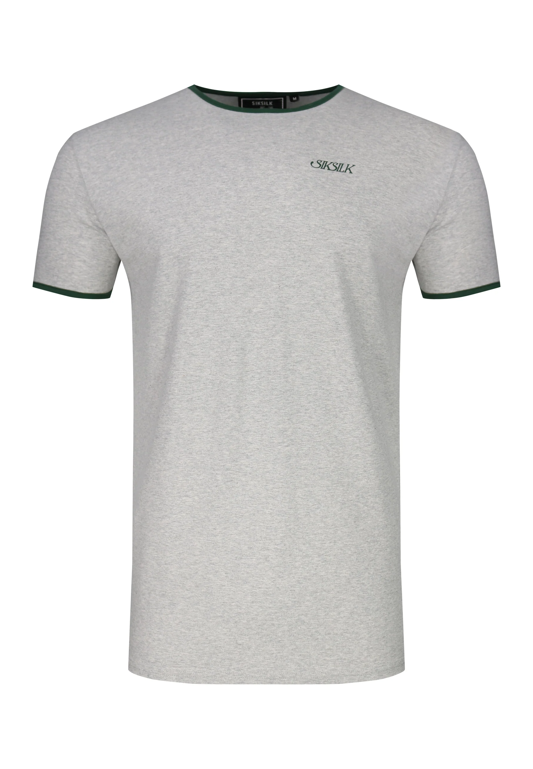 Grey Marl Ringer T-Shirt - Image 6