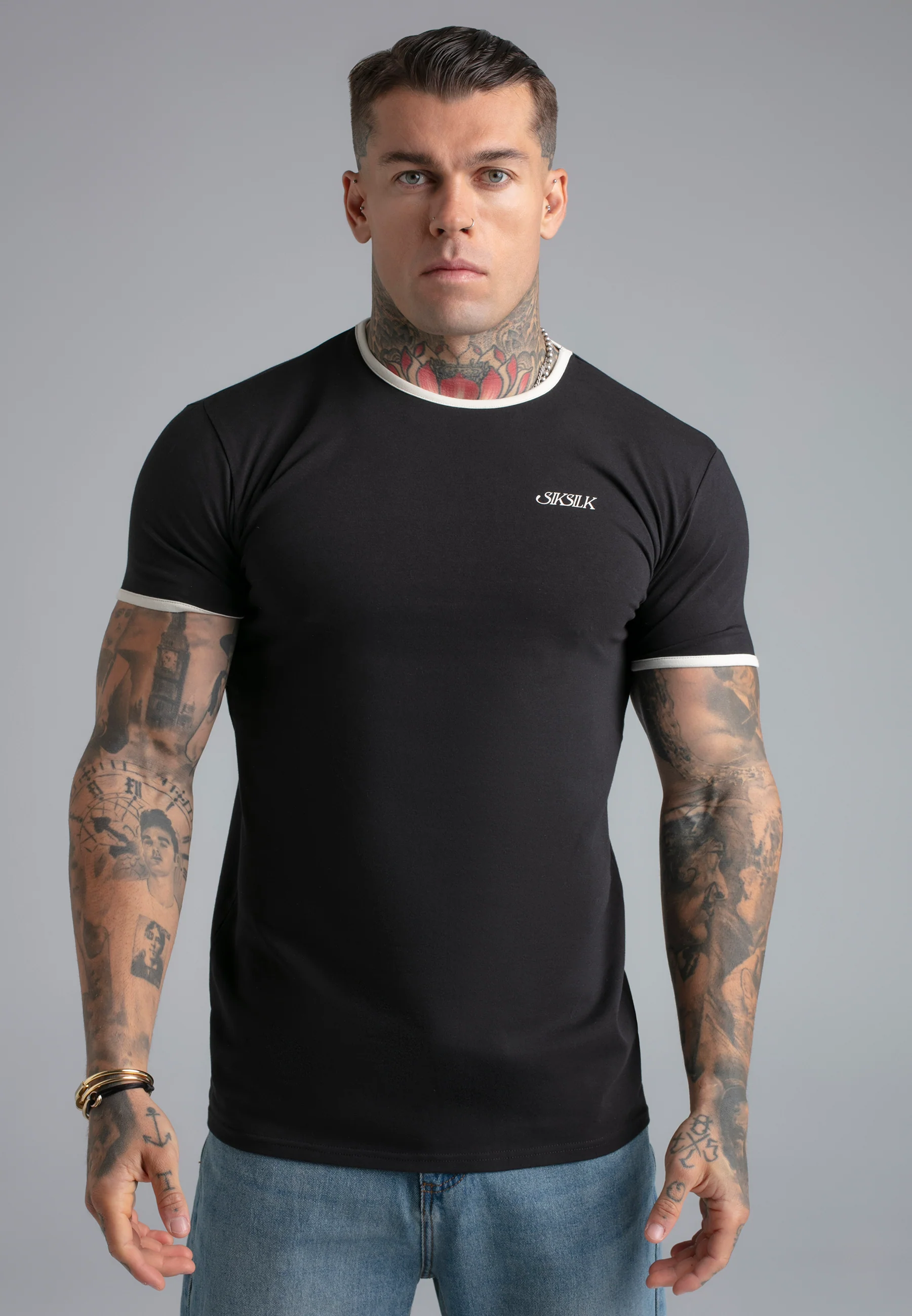 Black Ringer T-Shirt