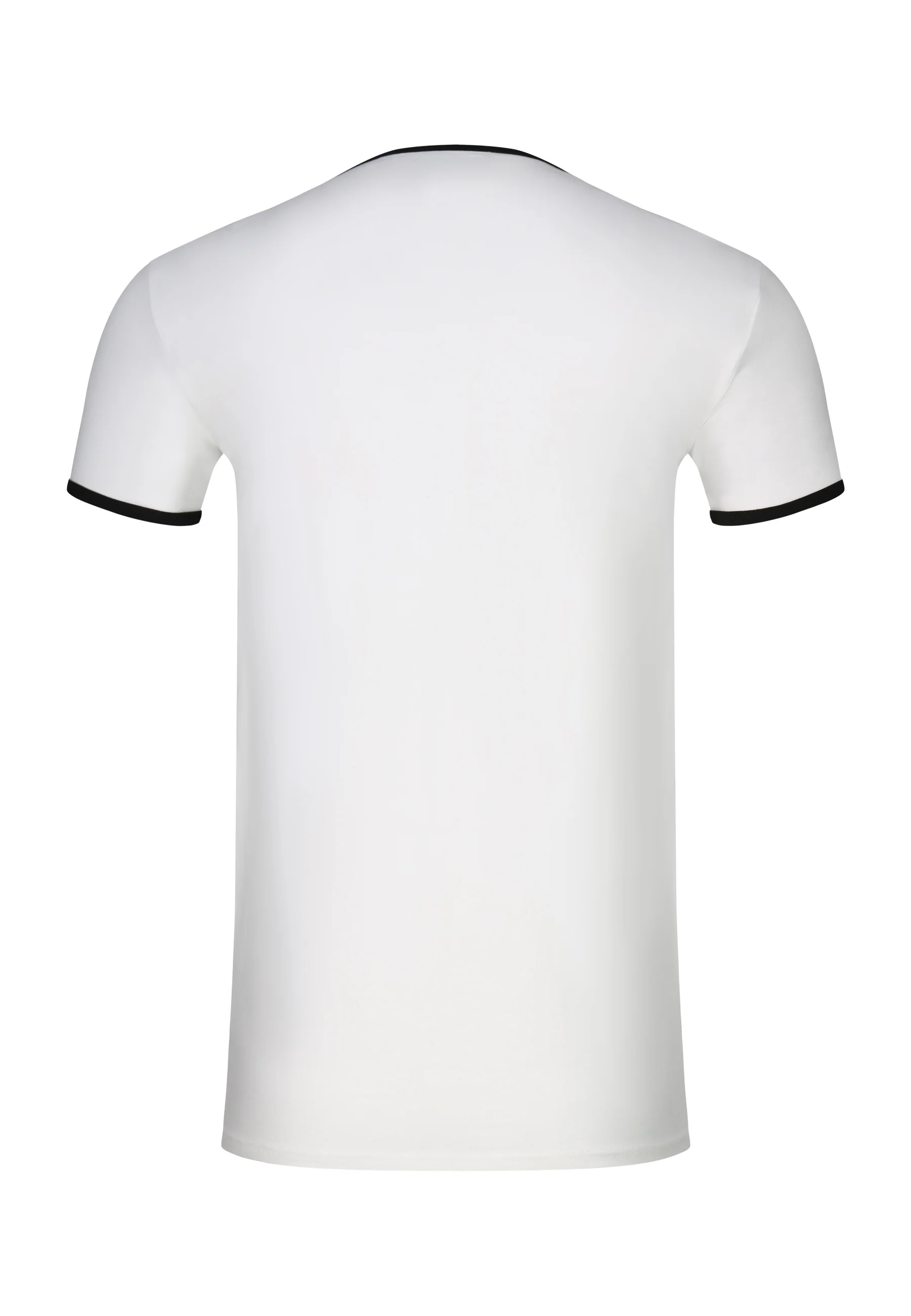 White and Black Ringer T-Shirt - Image 7