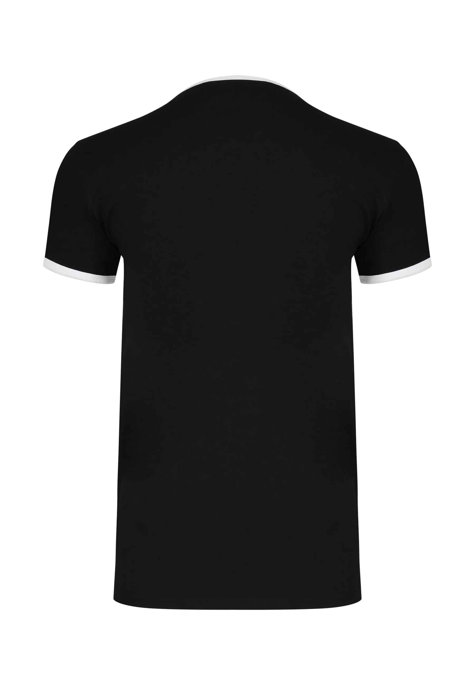 Black and White Ringer T-Shirt - Image 7