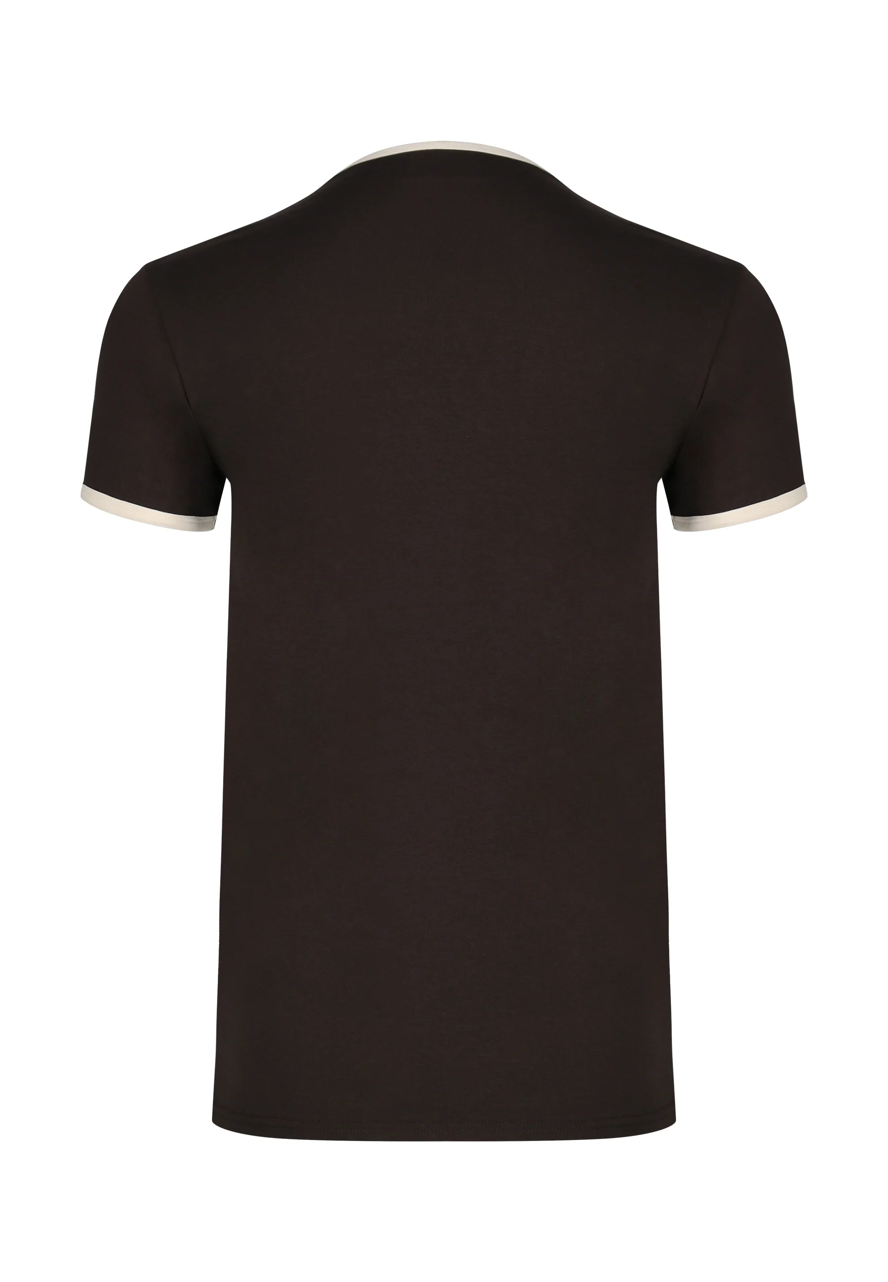 Brown and Stone Ringer T-Shirt - Image 7