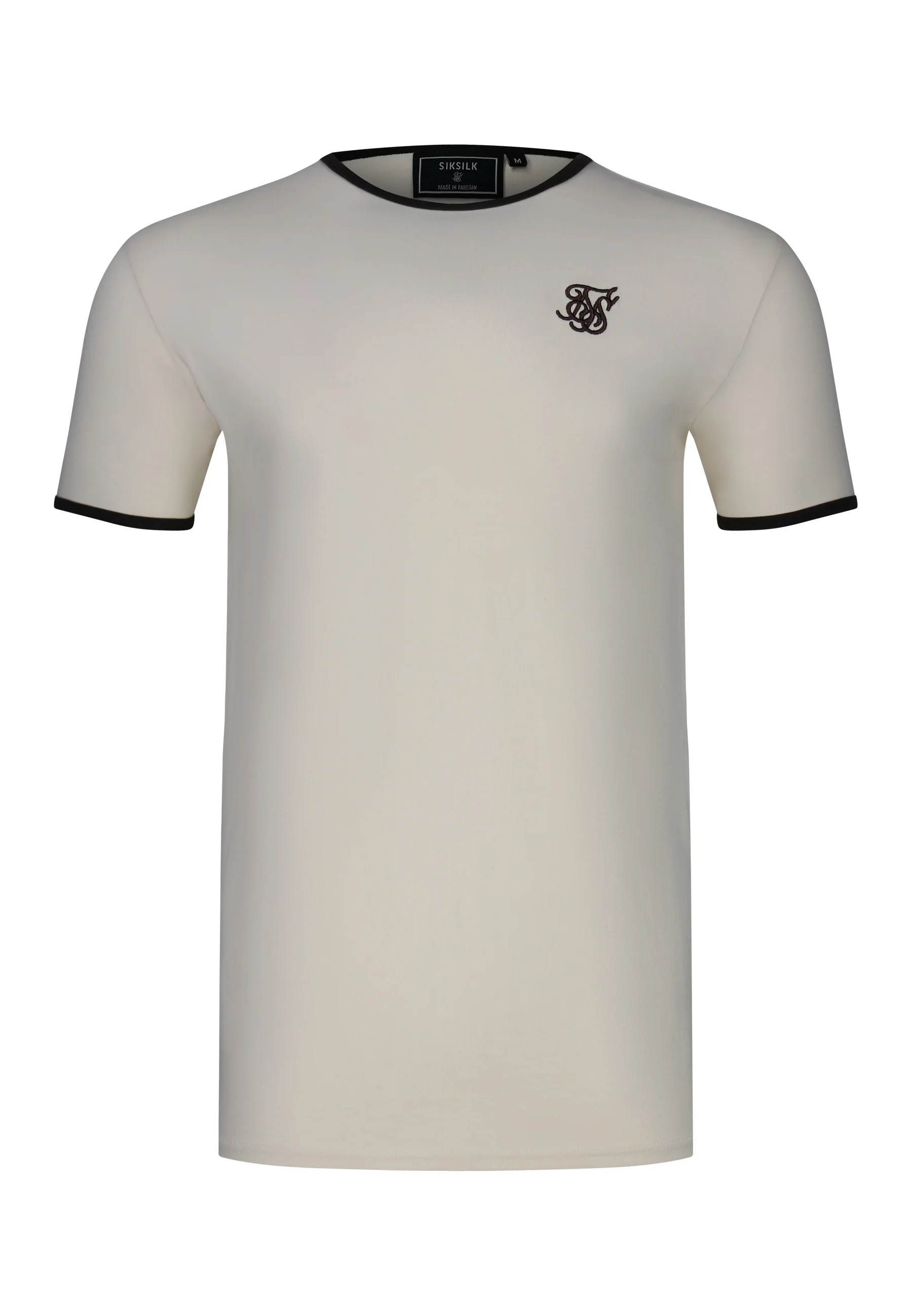 Ecru and Brown Ringer T-Shirt - Image 6