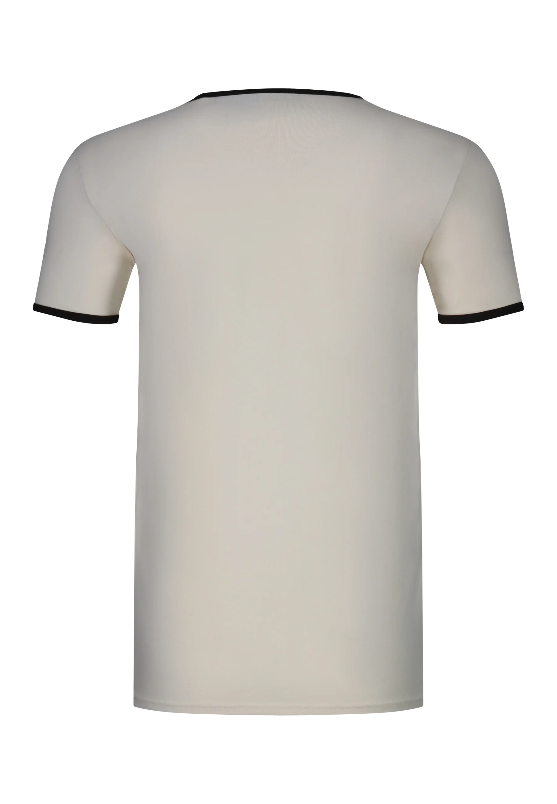 Ecru and Brown Ringer T-Shirt - Image 7