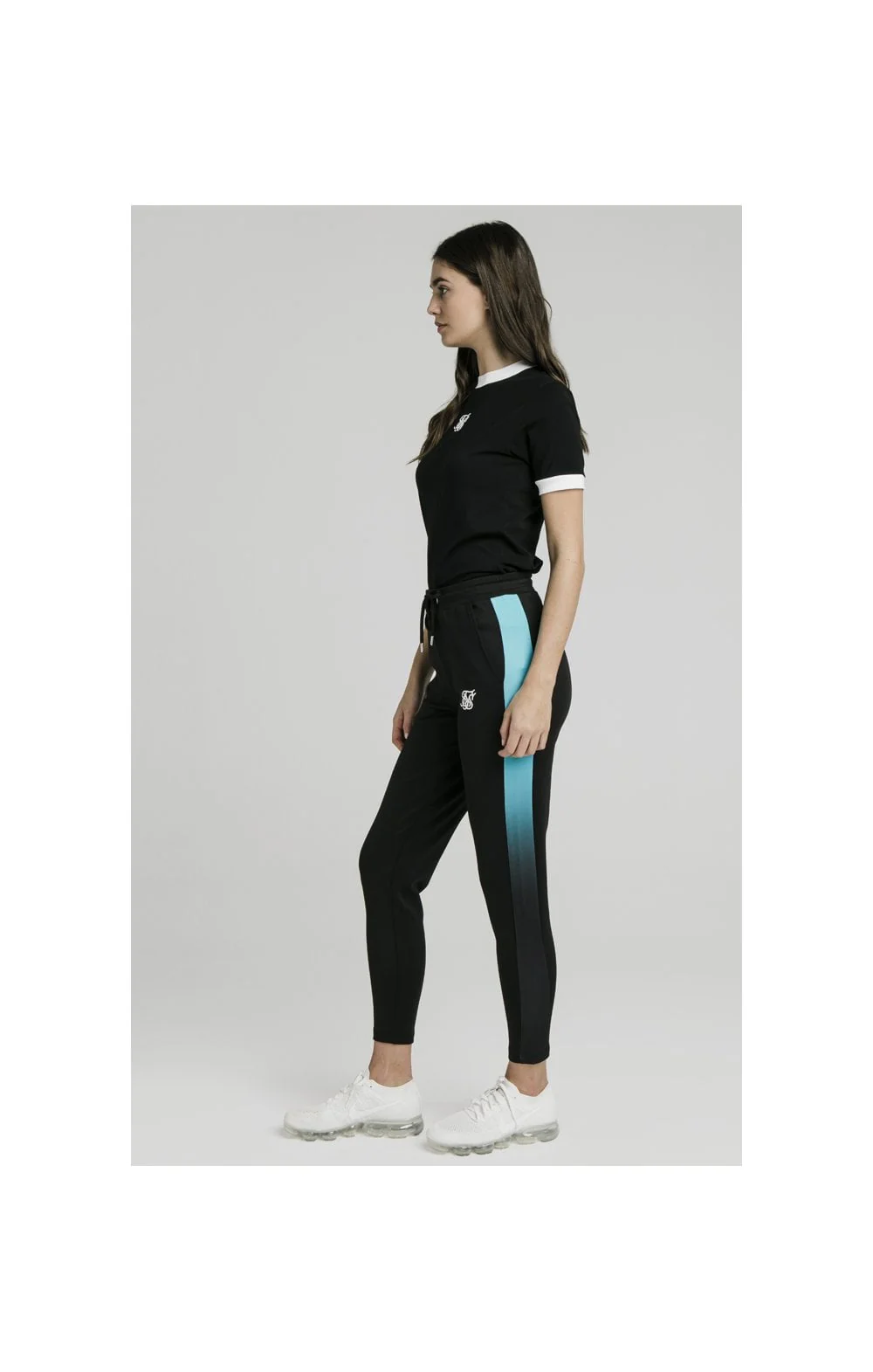 SikSilk Ringer Tee – Black - Image 3