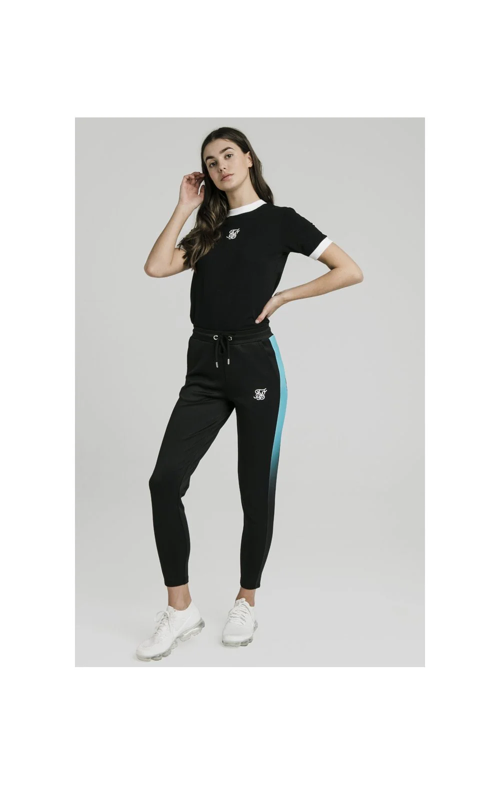 SikSilk Ringer Tee – Black - Image 5
