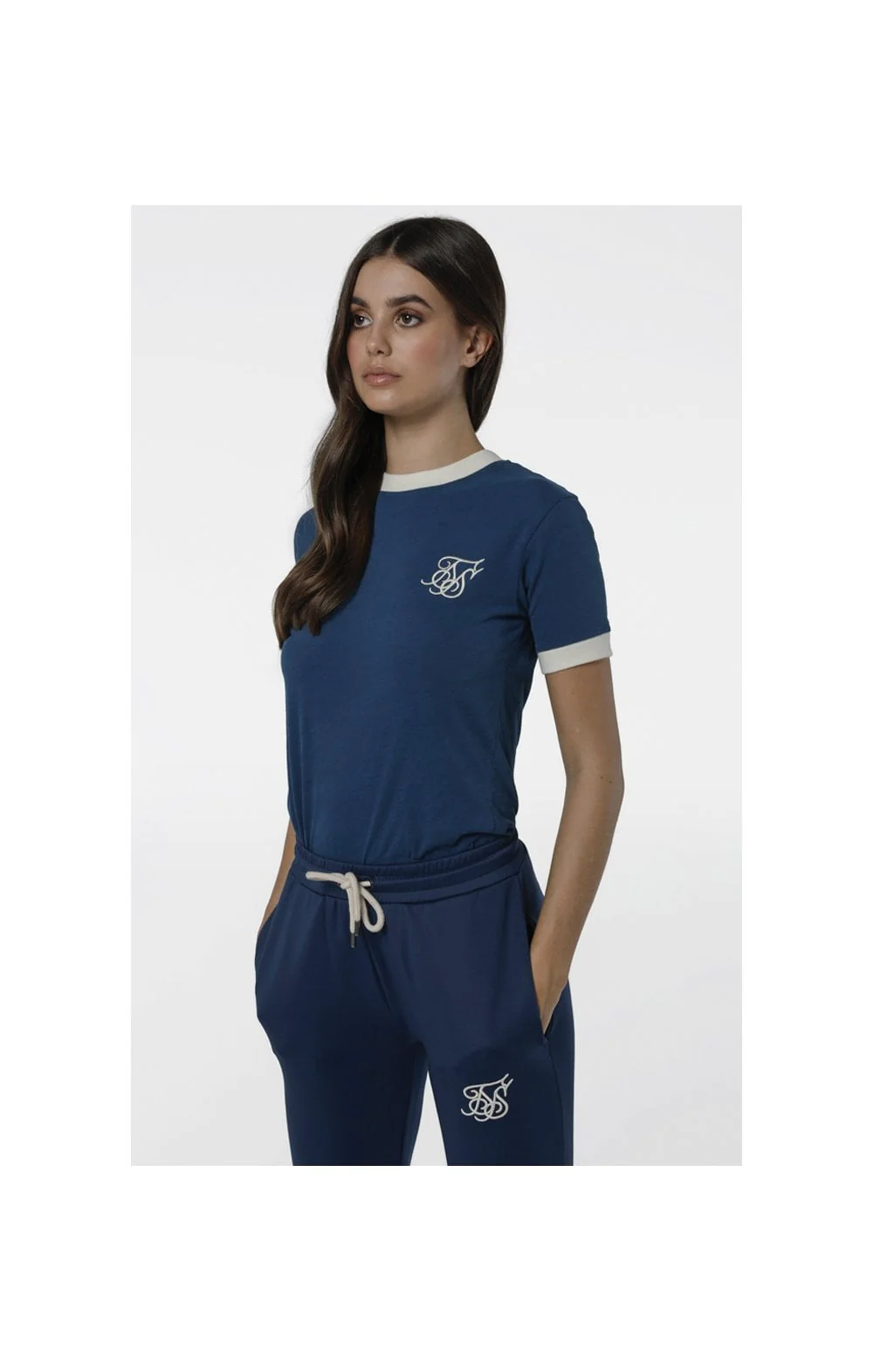 SikSilk Ringer Tee – Teal - Image 3