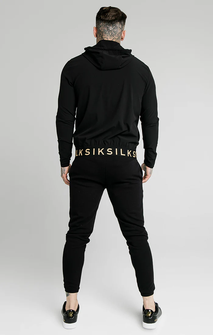 SikSilk RipStop Agility Zip Through Hoodie – Black - Image 5