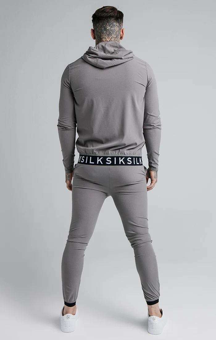 SikSilk RipStop Agility Zip Through Hoodie – Grey - Image 5
