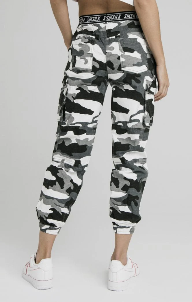 SikSilk Ripstop Camo Pants - Black Camo - Image 3