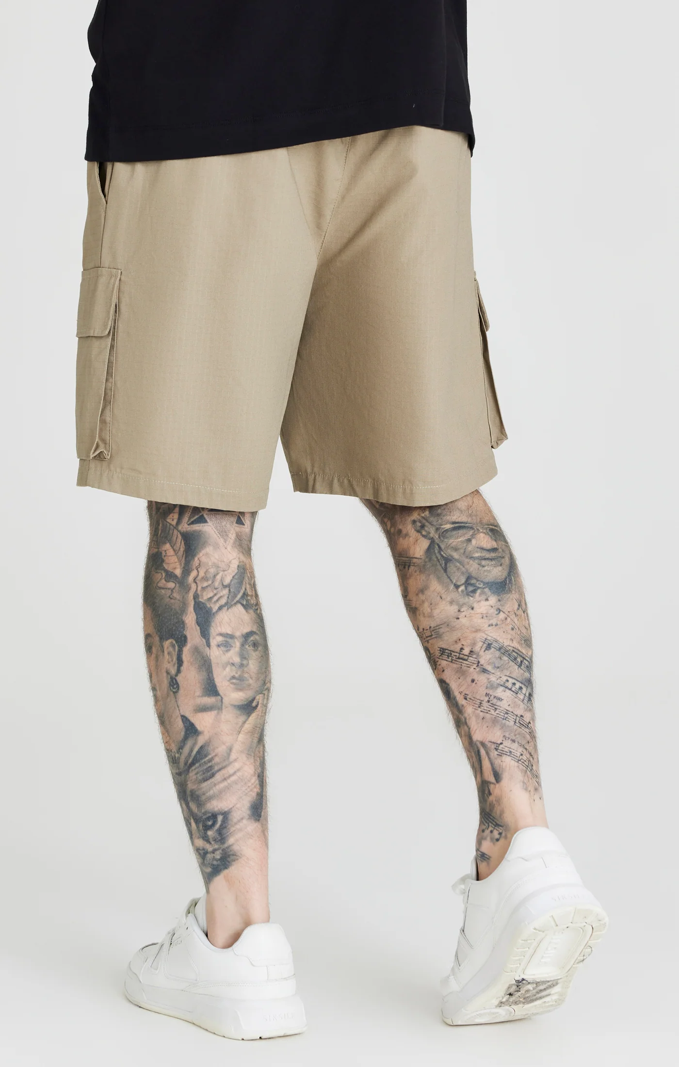 Beige Ripstop Cargo Short - Image 3