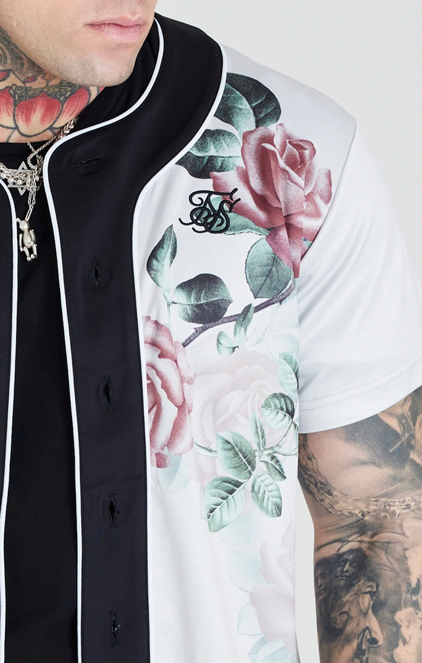 Ecru Rose Baseball Jersey - Image 2