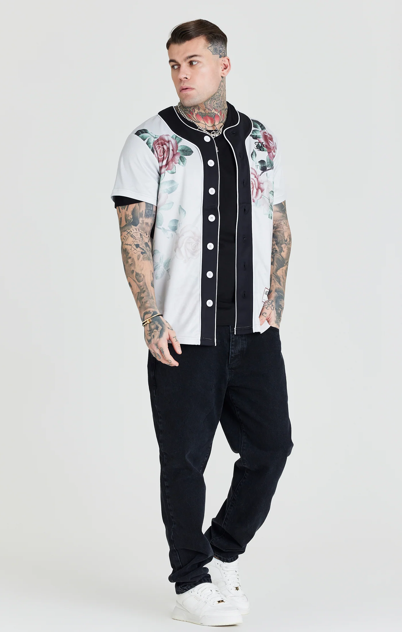 Ecru Rose Baseball Jersey - Image 4
