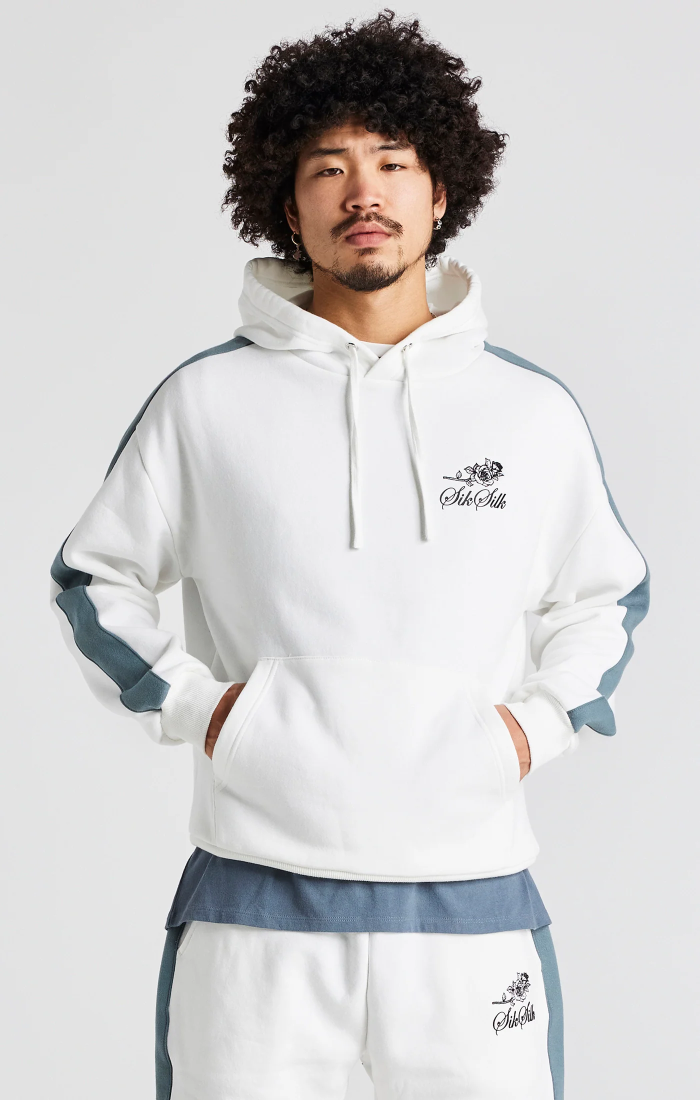 White Rose Oversized Hoodie