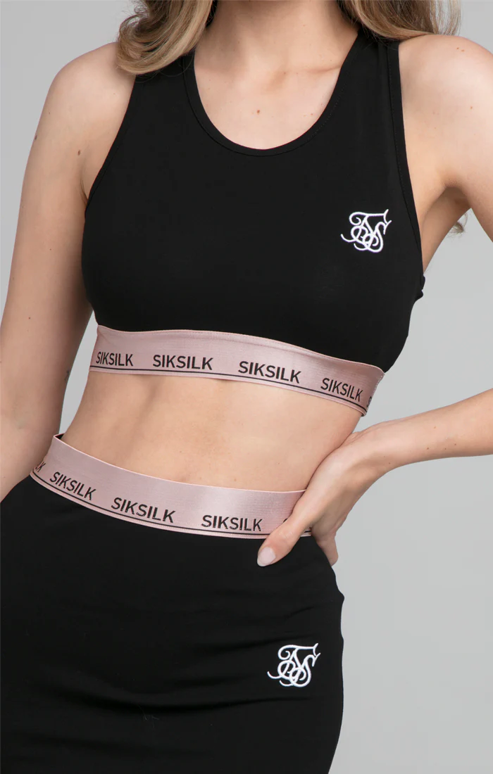 SikSilk Roseate Bralette - Black - Image 2