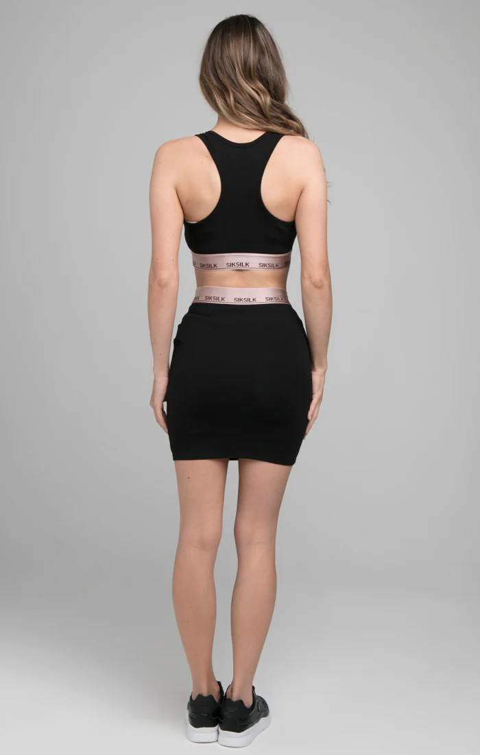 SikSilk Roseate Bralette - Black - Image 4