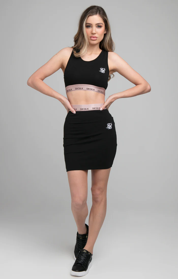 SikSilk Roseate Bralette - Black - Image 5