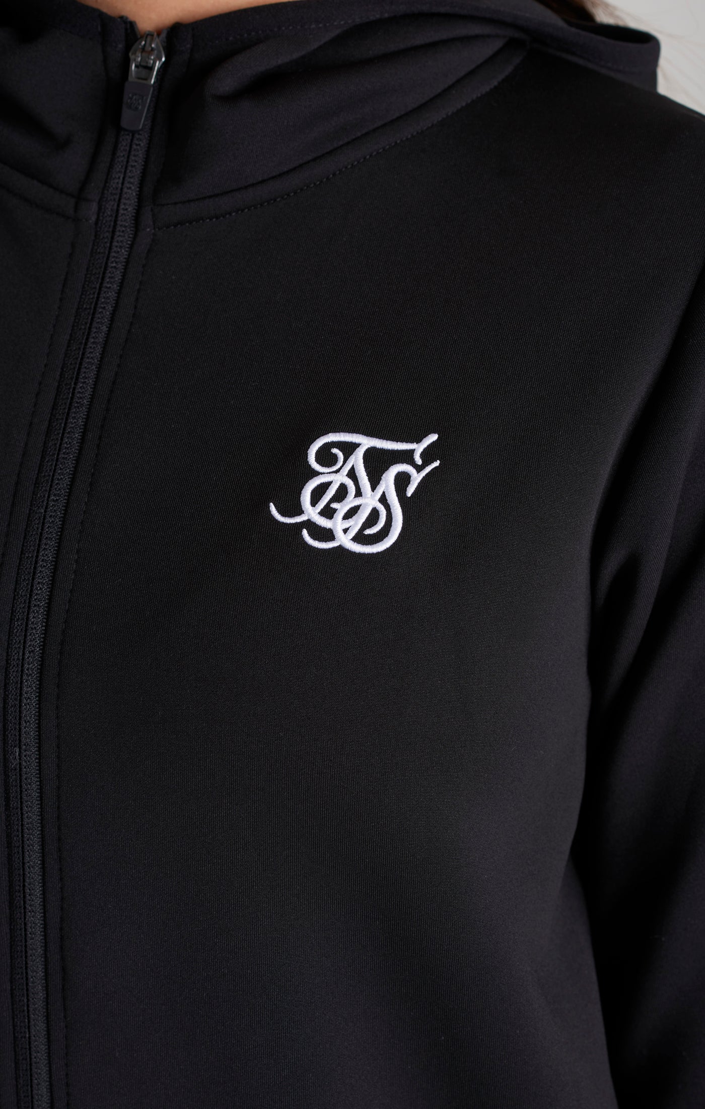 Girls Black Taped Track Jacket - Image 2