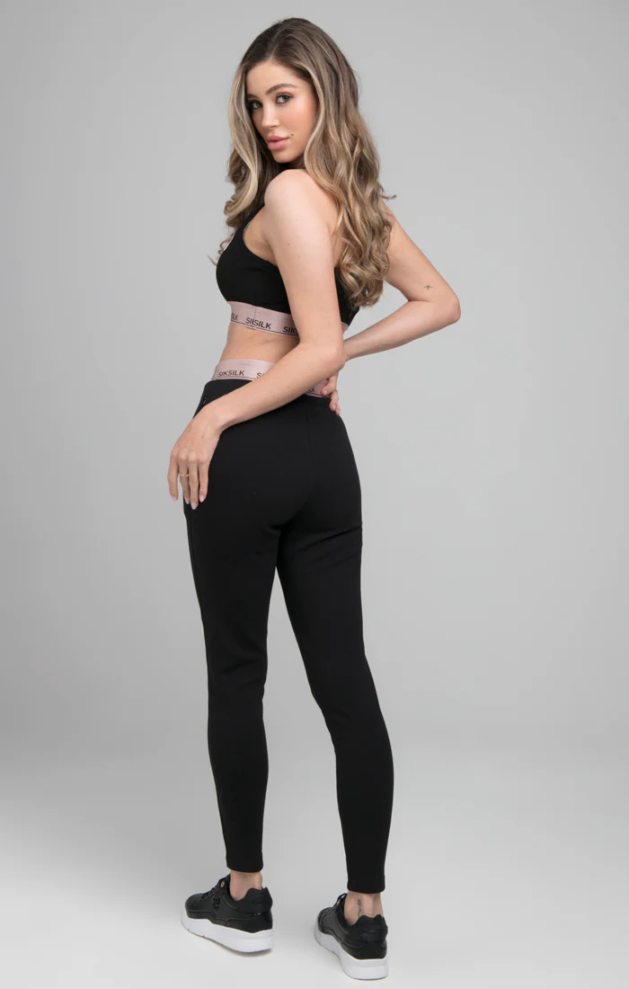 SikSilk Roseate Track Pants - Black - Image 4