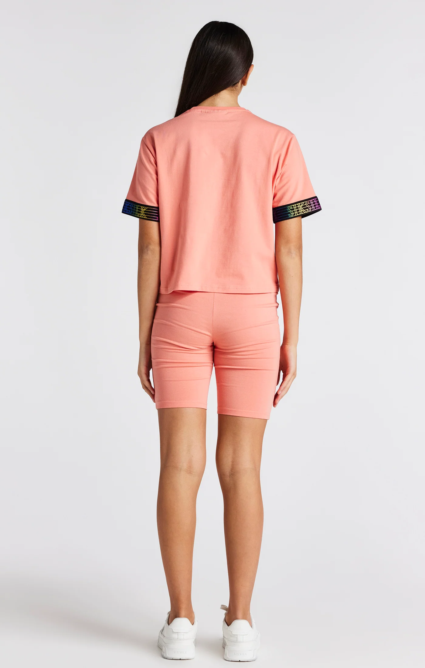 Girls Coral Runner Tape Cycle Short - Image 5