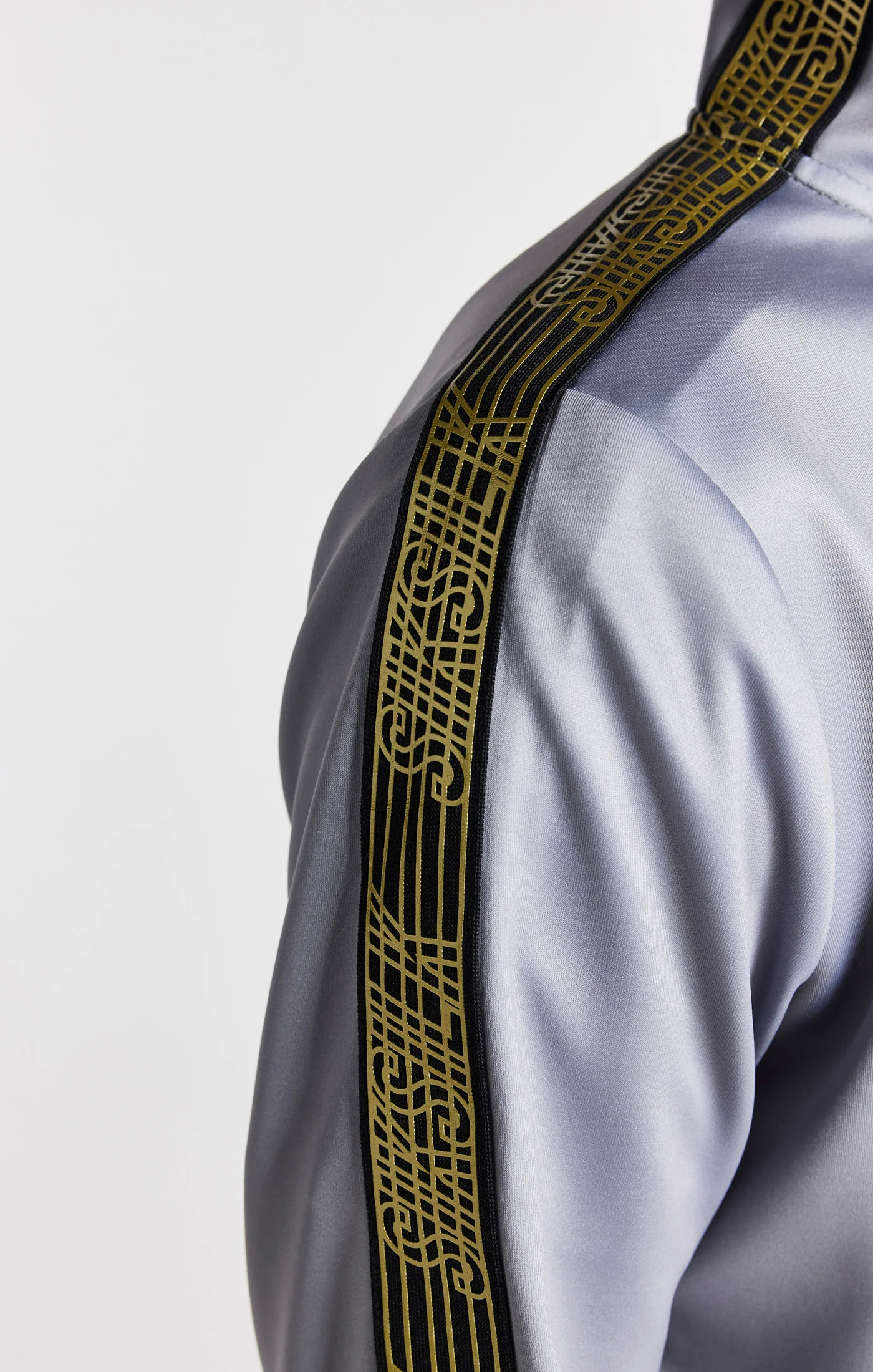 Boys Grey Taped Funnel Neck Zip Thru - Image 8