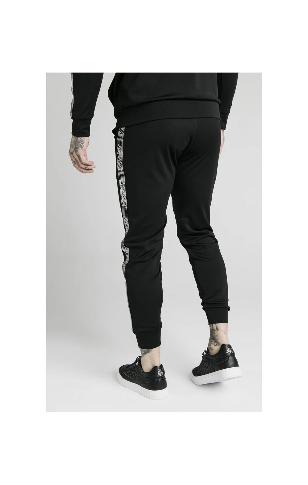 SikSilk Runner Tape Pants - Black - Image 3
