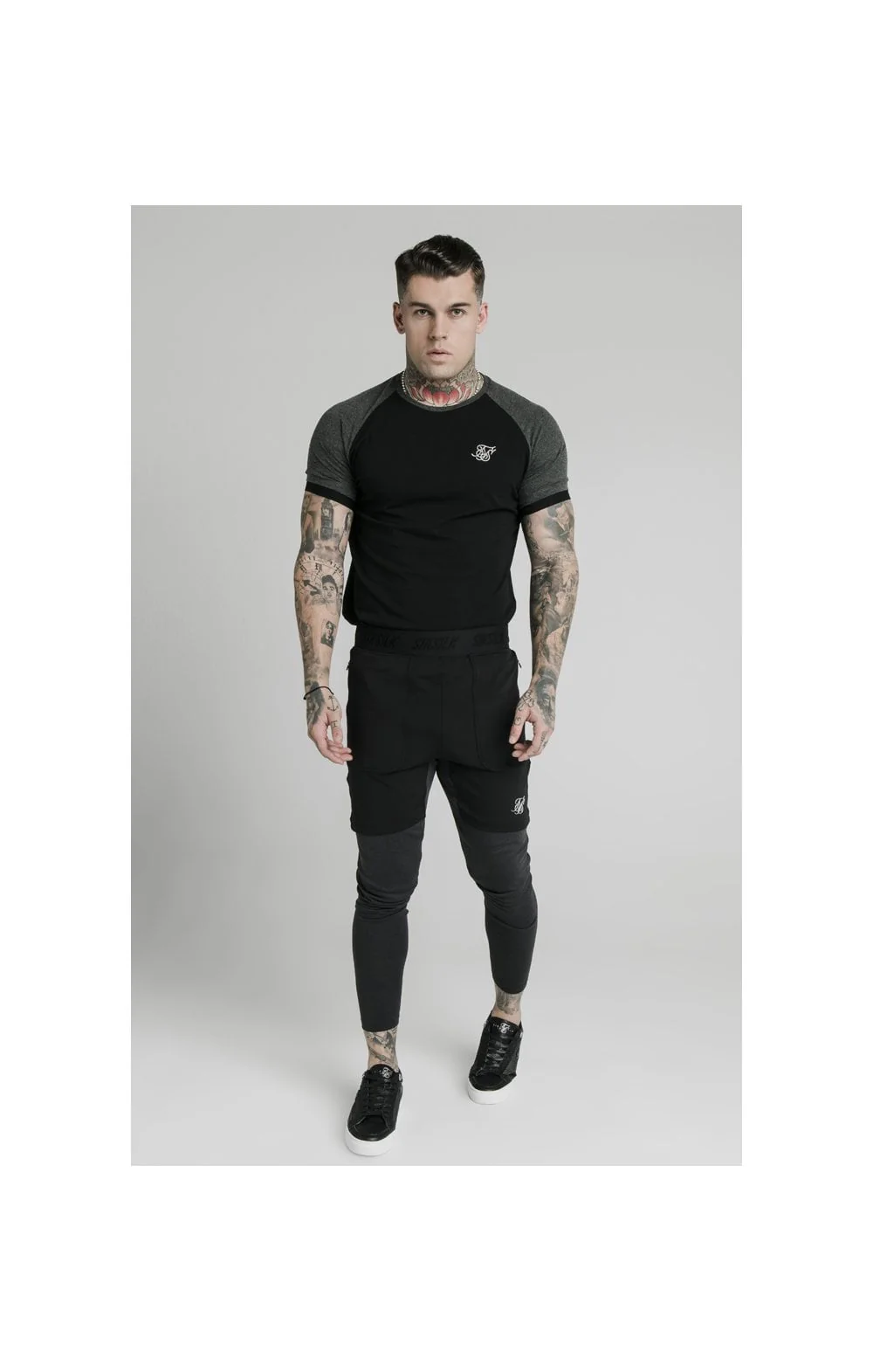 SikSilk S/S Advanced Tech Tee - Black - Image 4