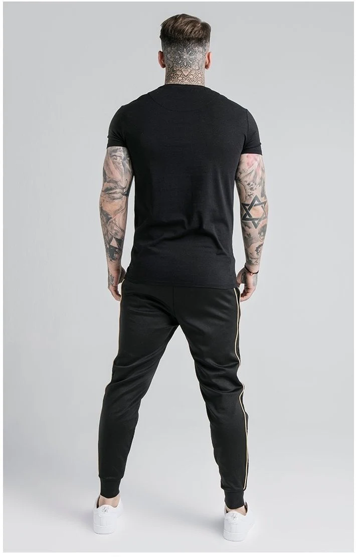 SikSilk S/S Astro Gym Tee - Black - Image 6