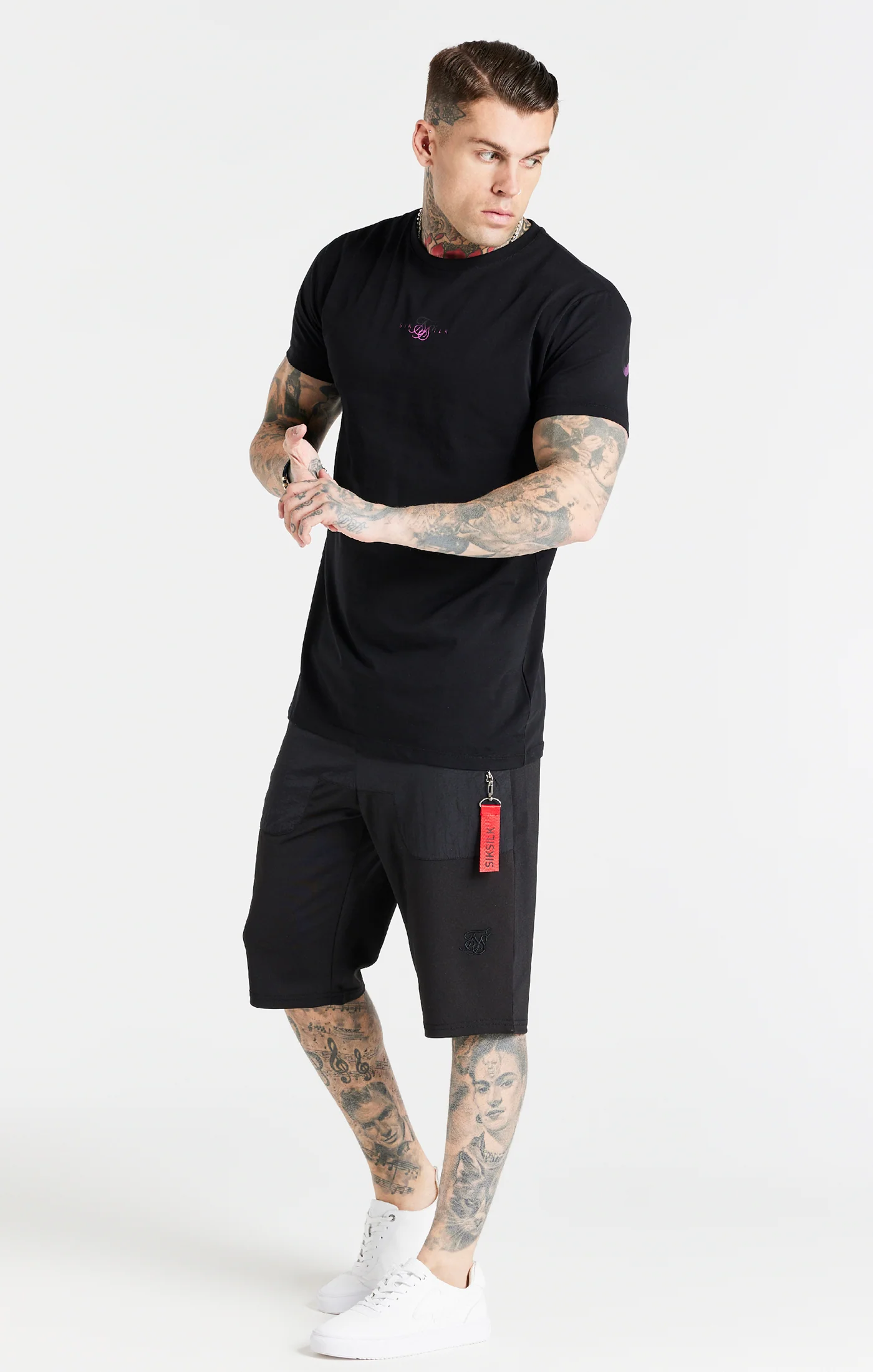 Black Back Print T-Shirt - Image 4