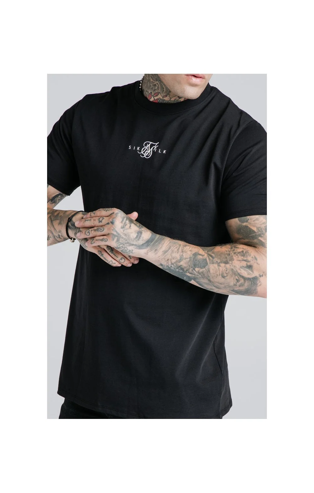 Black Essential Muscle Fit T-Shirt - Image 2