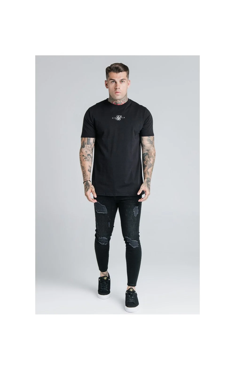Black Essential Muscle Fit T-Shirt - Image 4