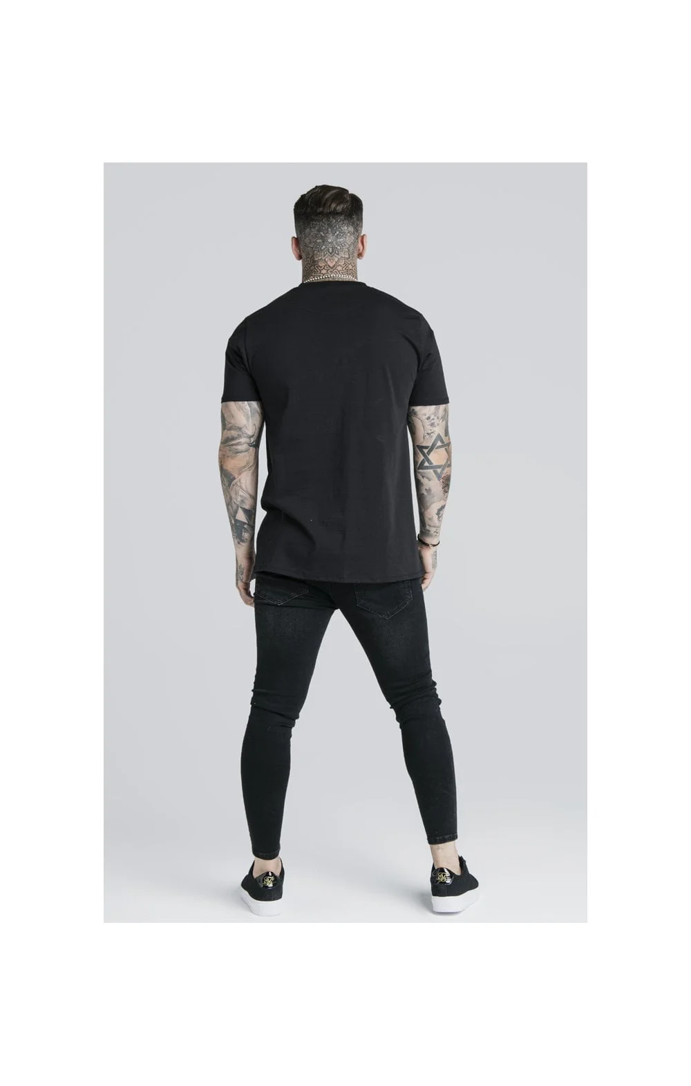 Black Essential Muscle Fit T-Shirt - Image 7