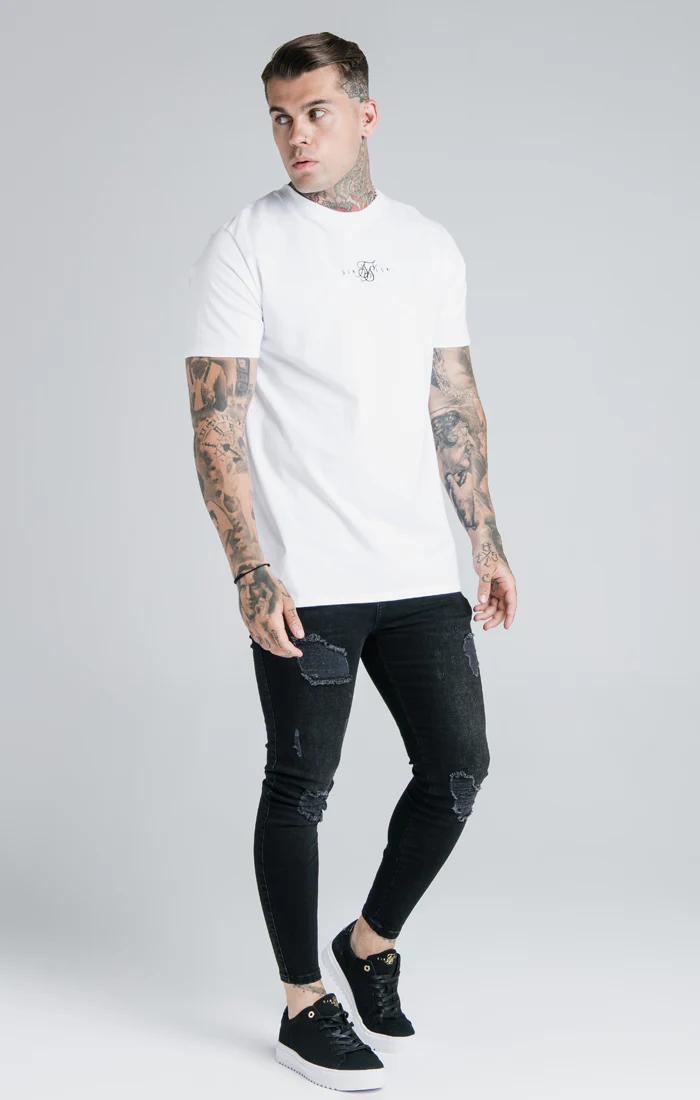White Essential Muscle Fit T-Shirt - Image 2