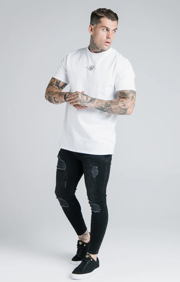 White Essential Muscle Fit T-Shirt - Image 4