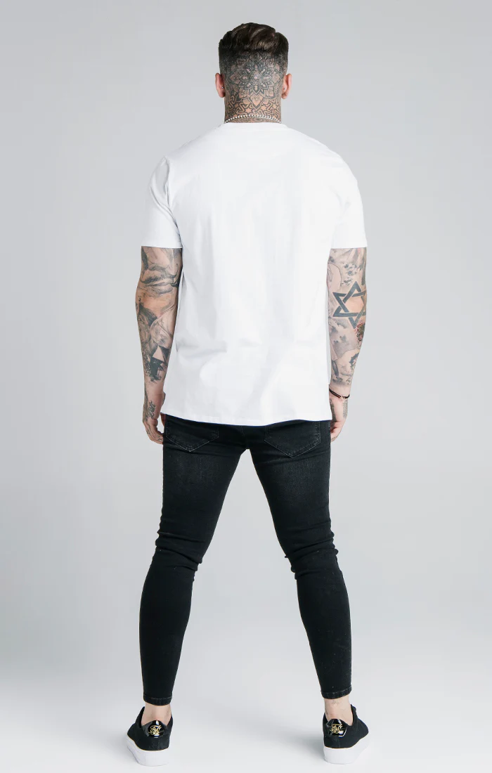 White Essential Muscle Fit T-Shirt - Image 5