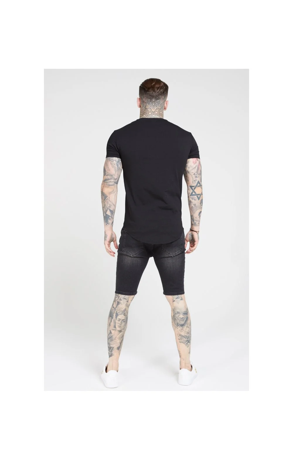 SikSilk S/S Core Gym Tee – Jet Black - Image 5