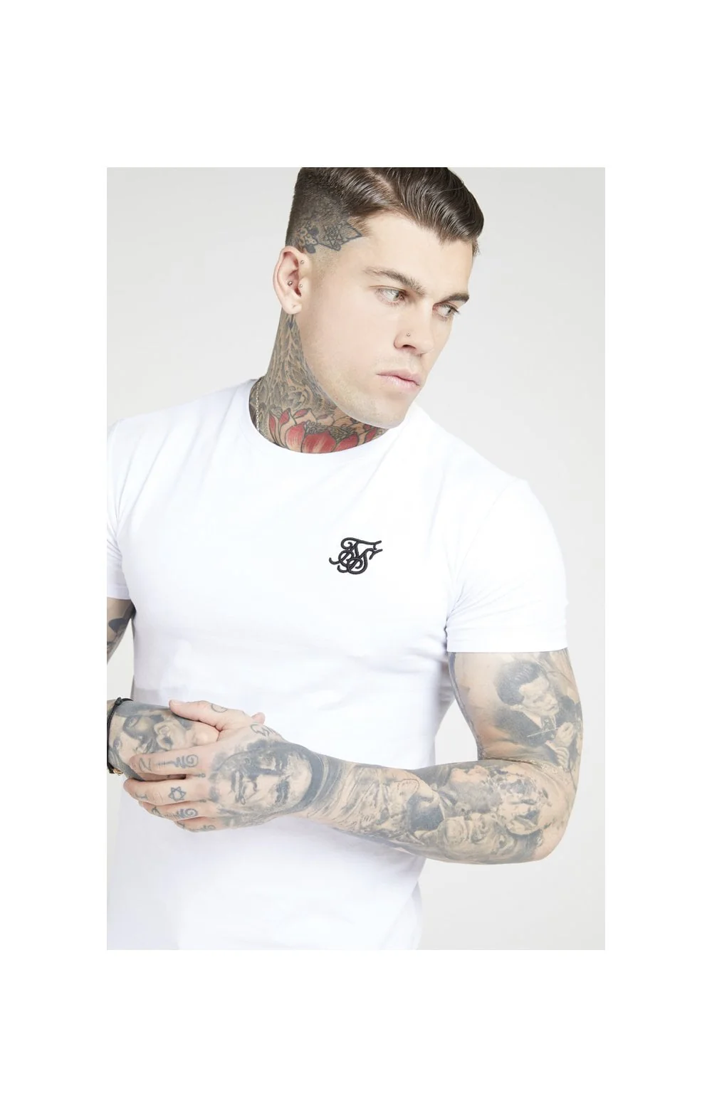 SikSilk S/S Core Gym Tee – White