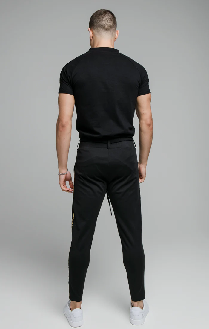Black Taped Polo Shirt - Image 4