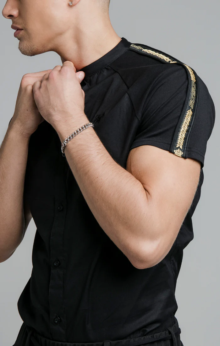 Black Crown Tape Shirt