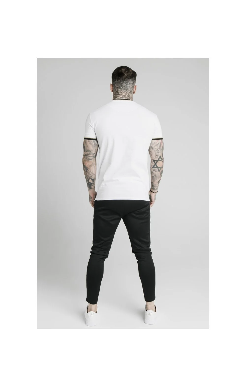 SikSilk S/S Deluxe Straight Hem Tee - White - Image 6