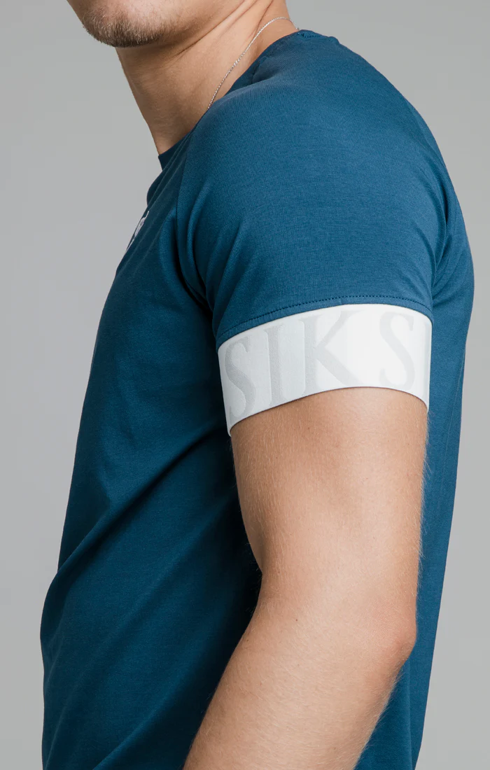 Navy Dynamic Elastic Cuff T-Shirt - Image 2