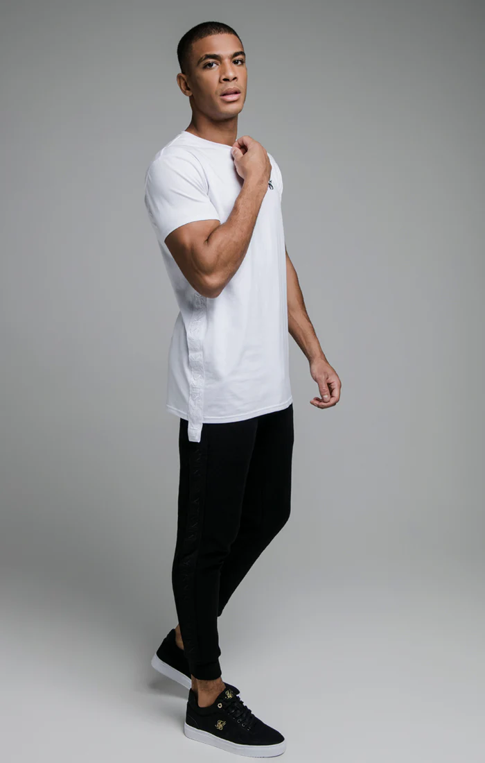 White Tape Muscle Fit T-Shirt - Image 3