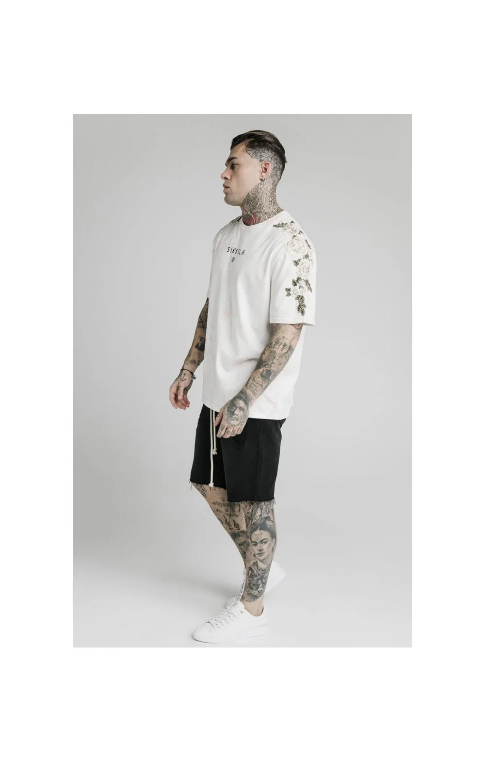 SikSilk S/S Essential Tee - Pink - Image 4