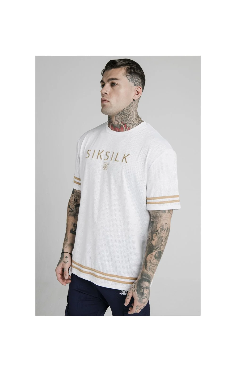 SikSilk S/S Essential Tee - White