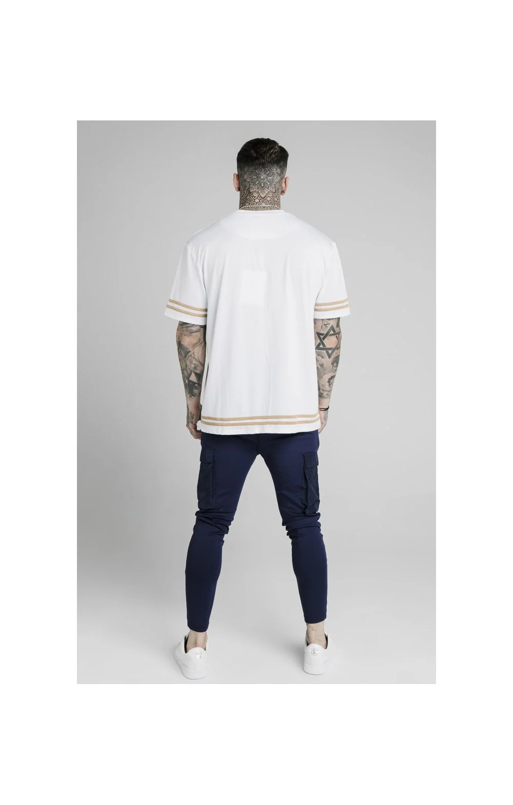 SikSilk S/S Essential Tee - White - Image 5