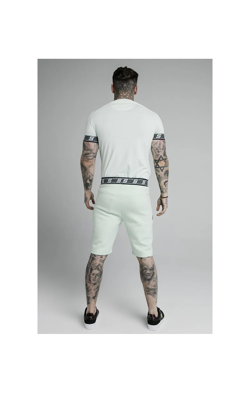 SikSilk S/S Exhibit Tech Tee - Aqua Teal - Image 5