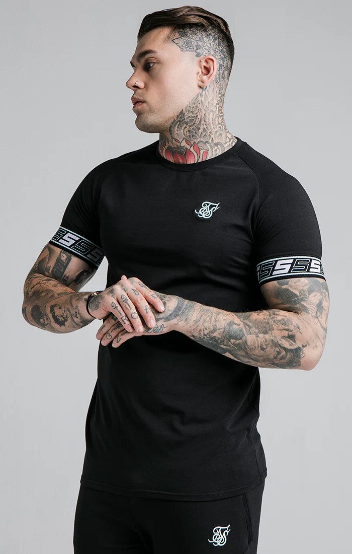 SikSilk S/S Exhibit Tech Tee - Black