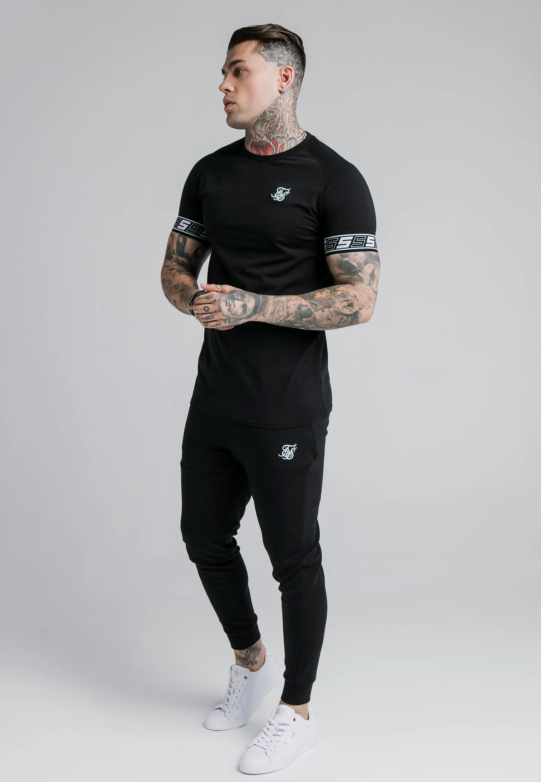 SikSilk S/S Exhibit Tech Tee - Black - Image 3